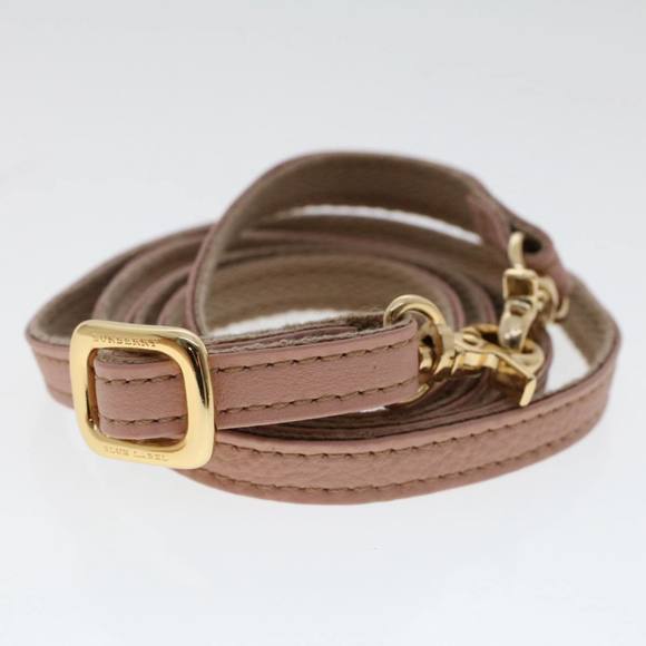 BURBERRY Blue Label Hand Bag Leather 2way Pink Auth bs7238 - Picture 12 of 16